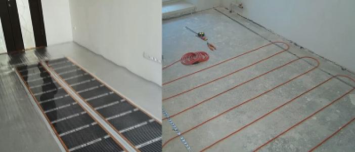 Монтаж электрических теплых полов